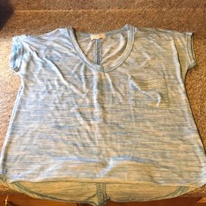 tee with see through strip on back